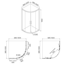 Душевой уголок 100x100 см IDDIS Zodiac ZOD6CR0i23 прозрачное