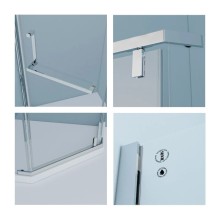 Душевой уголок 90х90 см IDDIS Steel STE8SS9i23 прозрачное