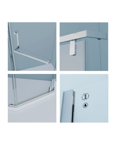 Душевой уголок 90х90 см IDDIS Steel STE8SS9i23 прозрачное