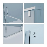 Душевой уголок 100х100 см IDDIS Steel STE8SS0i23 прозрачное