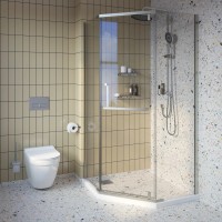 Душевой уголок 100х100 см IDDIS Steel STE8SS0i23 прозрачное