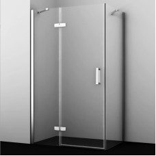Душевой уголок 120х80 см прозрачное стекло WasserKRAFT ALLER 10H06LWHITE