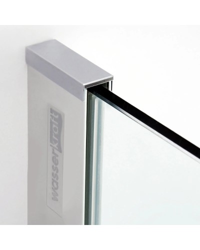 Душевой уголок 120х80 см прозрачное стекло WasserKRAFT ALLER 10H06RWHITE