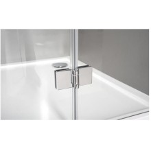 Душевой уголок Aquanet Beta NWD2242 100x100 радиальный профиль Хром стекло прозрачное