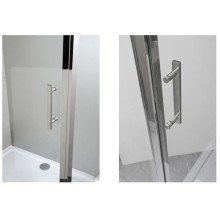 Душевой уголок Aquanet Delta NPE1131 150x80 профиль Хром, стекло прозрачное