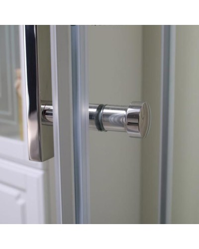 Душевой уголок Aquanet Delta NPE2142 100x100 радиальный профиль Хром, стекло прозрачное