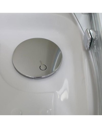 Душевой уголок Aquanet Delta NPE2142 100x100 радиальный профиль Хром, стекло прозрачное