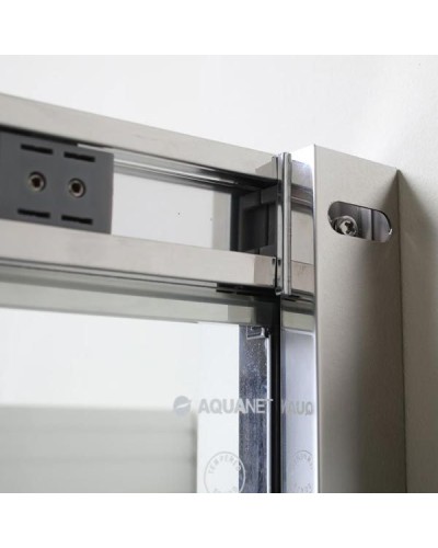 Душевой уголок Aquanet Delta NPE2142 100x100 радиальный профиль Хром, стекло прозрачное