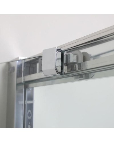 Душевой уголок Aquanet Delta NPE2142 100x100 радиальный профиль Хром, стекло прозрачное