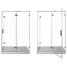 Душевой уголок Aquanet Beta NWD1231 140x80 L 185424 профиль Хром стекло прозрачное