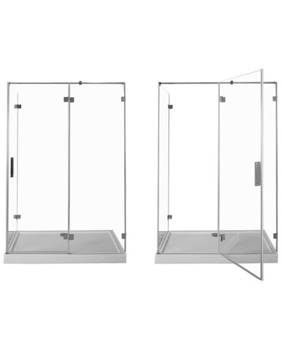 Душевой уголок Aquanet Beta NWD1231 150x80 L 185426 профиль Хром стекло прозрачное