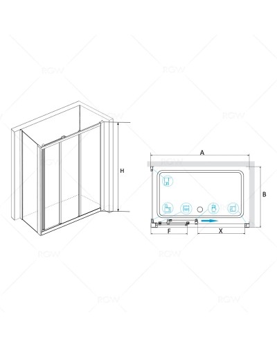 Душевой уголок 100х100 см RGW CL-30 (CL-11+Z-050-1) Classic 04093000-011 прозрачное