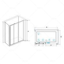 Душевой уголок 90х90 см RGW CL-30 (CL-11+Z-050-1) Classic 04093099-011 прозрачное