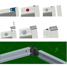 Душевой уголок 100х100 см RGW CL-48B (CL-14B+Z-050-1B) Classic 32094800-014 прозрачное