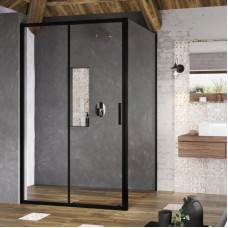 Душевой уголок 100х80 см Ravak Blix Slim BLSDP2 + BLSPS X0PMA0300Z1 + X9BM40300Z1 прозрачное