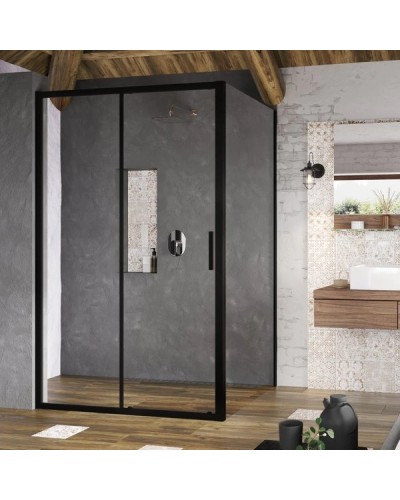 Душевой уголок 110х90 см Ravak Blix Slim BLSDP2 + BLSPS X0PMD0300Z1 + X9BM70300Z1 прозрачное