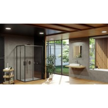 Душевой уголок 100х90 см Ravak Blix Slim BLSRV2K + BLSRV2K X1XM70300Z1 + X1XMA0300Z1 прозрачное