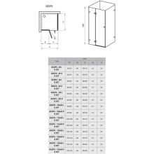 Душевой уголок 100х80 см Ravak Brilliant BSDPS + B SET L 0ULA4A00Z1 + D01000A078 прозрачное