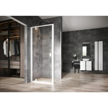 Душевой уголок 90х80 см Ravak Nexty NDOP1 + NPSS 03O70101Z1 + 90O40100Z1 прозрачное