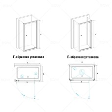 Душевой уголок 100х100 см RGW PA-35 (PA-05+Z-050-1) Passage 04083500-011 прозрачное