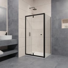 Душевой уголок 78,5-91,5х100 см RGW PA-44B (PA-02B+Z-050-1B) Passage 04084480-014 прозрачное
