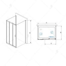Душевой уголок 120х70 см RGW PA-73 (PA-13+Z-050-2) Passage 060873127-011 прозрачное