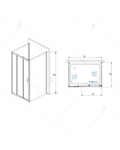 Душевой уголок 120х70 см RGW PA-73 (PA-13+Z-050-2) Passage 060873127-011 прозрачное