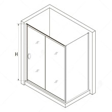 Душевой уголок 140х90 см RGW PA-76 (PA-016+Z-050-2) Passage 35087694-11 прозрачное