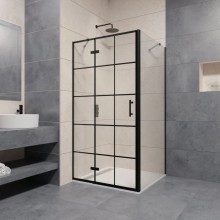 Душевой уголок 144х120 см RGW PA-77-B L (PA-07B+Z-050-2B+держатель) Passage 41087742-084L прозрачное