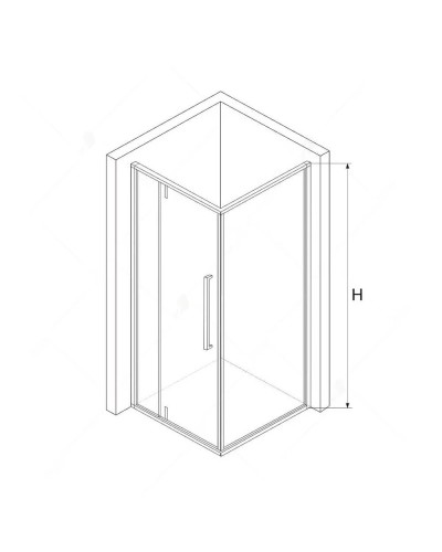 Душевой уголок 90,5х90 см RGW SV-34B (SV-03+Z-050-3B) Stilvoll 06323499-014 прозрачное