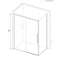 Душевой уголок 100х100 см RGW SV-42B (SV-12B+Z-050-1B) Stilvoll 32324200-014 прозрачное