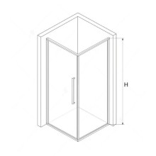 Душевой уголок 100,5х90 см RGW SV-43B (SV-02B+Z-050-3B) Stilvoll 06324309-014 прозрачное