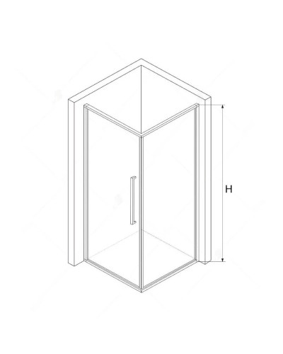 Душевой уголок 100,5х90 см RGW SV-43B (SV-02B+Z-050-3B) Stilvoll 06324309-014 прозрачное