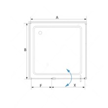 Душевой уголок 100,5х90 см RGW SV-44B (SV-03B+Z-050-3B) Stilvoll 06324409-014 прозрачное