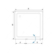 Душевой уголок 100,5х90 см RGW SV-44B (SV-03B+Z-050-3B) Stilvoll 06324409-014 прозрачное