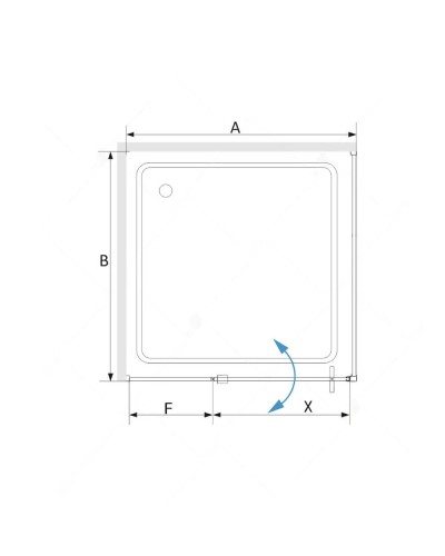 Душевой уголок 100,5х90 см RGW SV-44B (SV-03B+Z-050-3B) Stilvoll 06324409-014 прозрачное