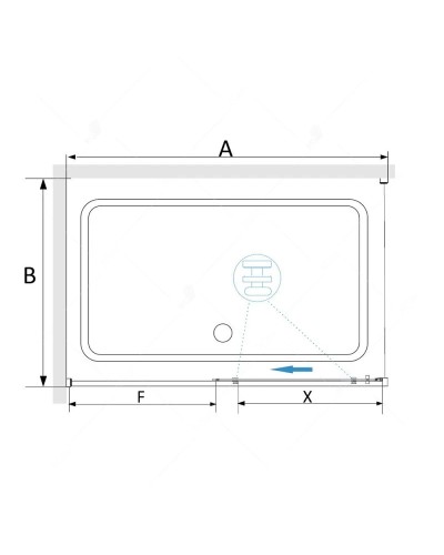 Душевой уголок 100х90 см RGW SV-45 (SV-13+Z-050-2) Stilvoll 06324519-011 прозрачное