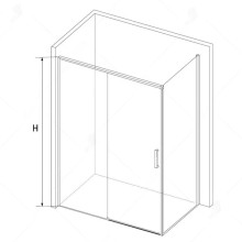 Душевой уголок 120х80 см RGW SV-45B (SV-13B+Z-050-2B) Stilvoll 06324525-014 прозрачное