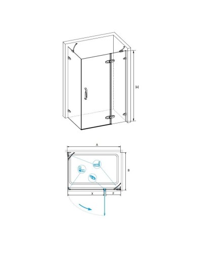 Душевой уголок 119,5х89,5 см RGW SA-41 Safari 02034192-11 прозрачное
