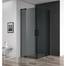 Душевой уголок 100-110х100-110 см Cezares SLIDER-A-2-100/110-GRIGIO-NERO серое