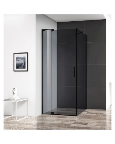 Душевой уголок 100-110х99,5 см Cezares SLIDER-AH-1-100-100/110-GRIGIO-NERO серое