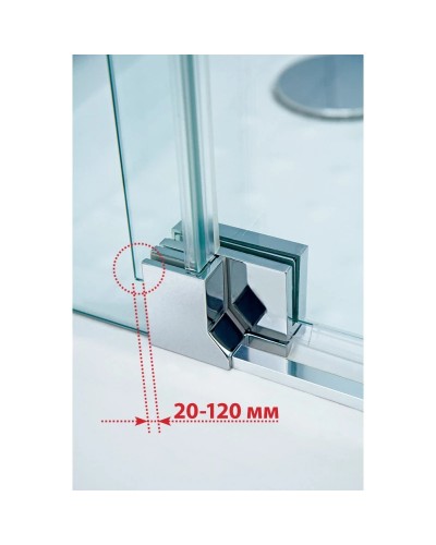 Душевой уголок 80-90х99,5 см Cezares SLIDER-AH-1-100-80/90-C-CR прозрачное