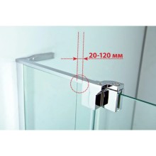 Душевой уголок 90-100х99,5 см Cezares SLIDER-AH-1-100-90/100-C-CR прозрачное