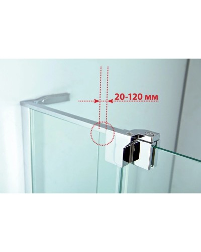 Душевой уголок 90-100х99,5 см Cezares SLIDER-AH-1-100-90/100-C-CR прозрачное