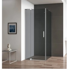 Душевой уголок 90-100х79,5 см Cezares SLIDER-AH-1-80-90/100-GRIGIO-Cr серое