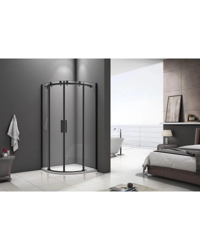 Душевой уголок 90х90 см Good Door Galaxy R-TD-90-C-B прозрачное