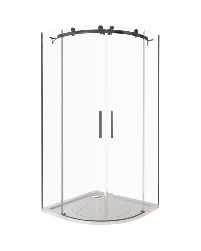 Душевой уголок 90х90 см Good Door Galaxy R-TD-90-C-B прозрачное