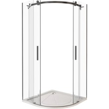 Душевой уголок 90х90 см Good Door Galaxy R-TD-90-C-B прозрачное