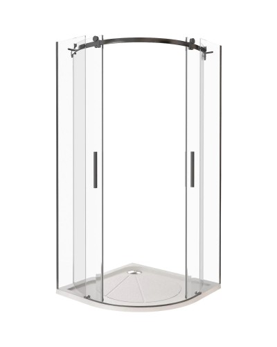 Душевой уголок 90х90 см Good Door Galaxy R-TD-90-C-B прозрачное