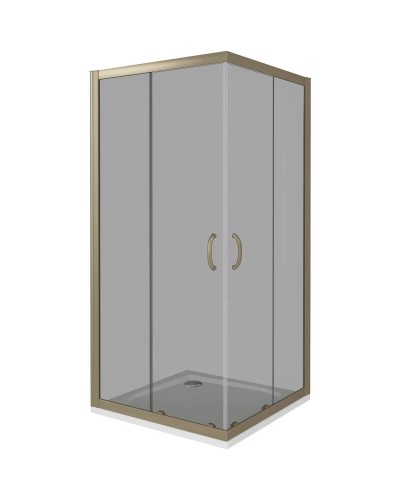 Душевой уголок 80х80 см Good Door Jazz CR-80-B-BR прозрачное